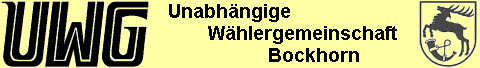 UWG Bockhorn - Die Unabhngige Whlergemeinschaft - Satzung